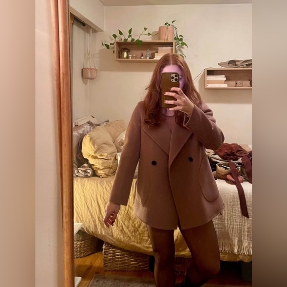 Short Wool Blend Coat - Picture 4 of 4